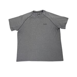 Under Armour Gray Dri Fit Athletic Short Sleeve Shirt Size Men's Large